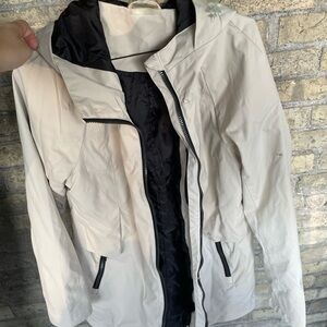 Women's Cream Hooded Jacket